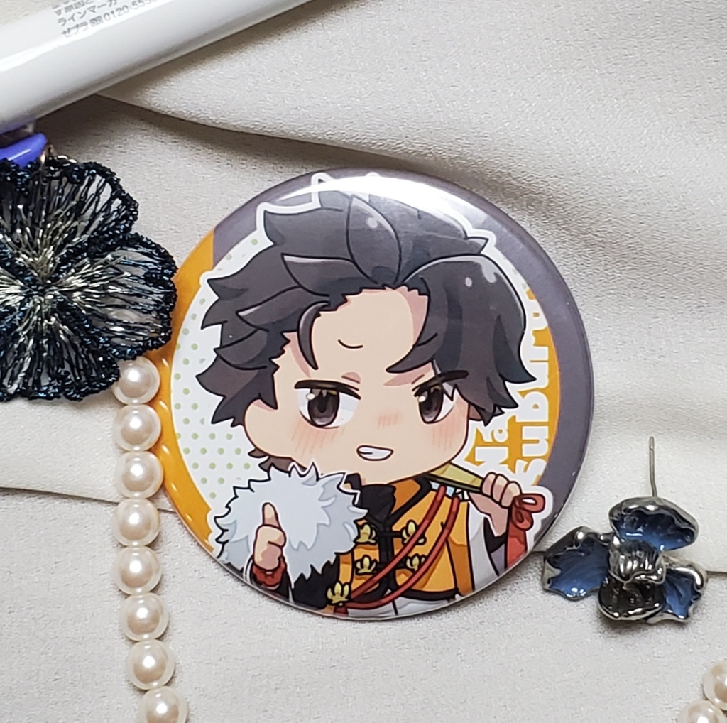 オットー・スバル/缶バッジ2個セット(チャイナ衣装/書き下ろし)