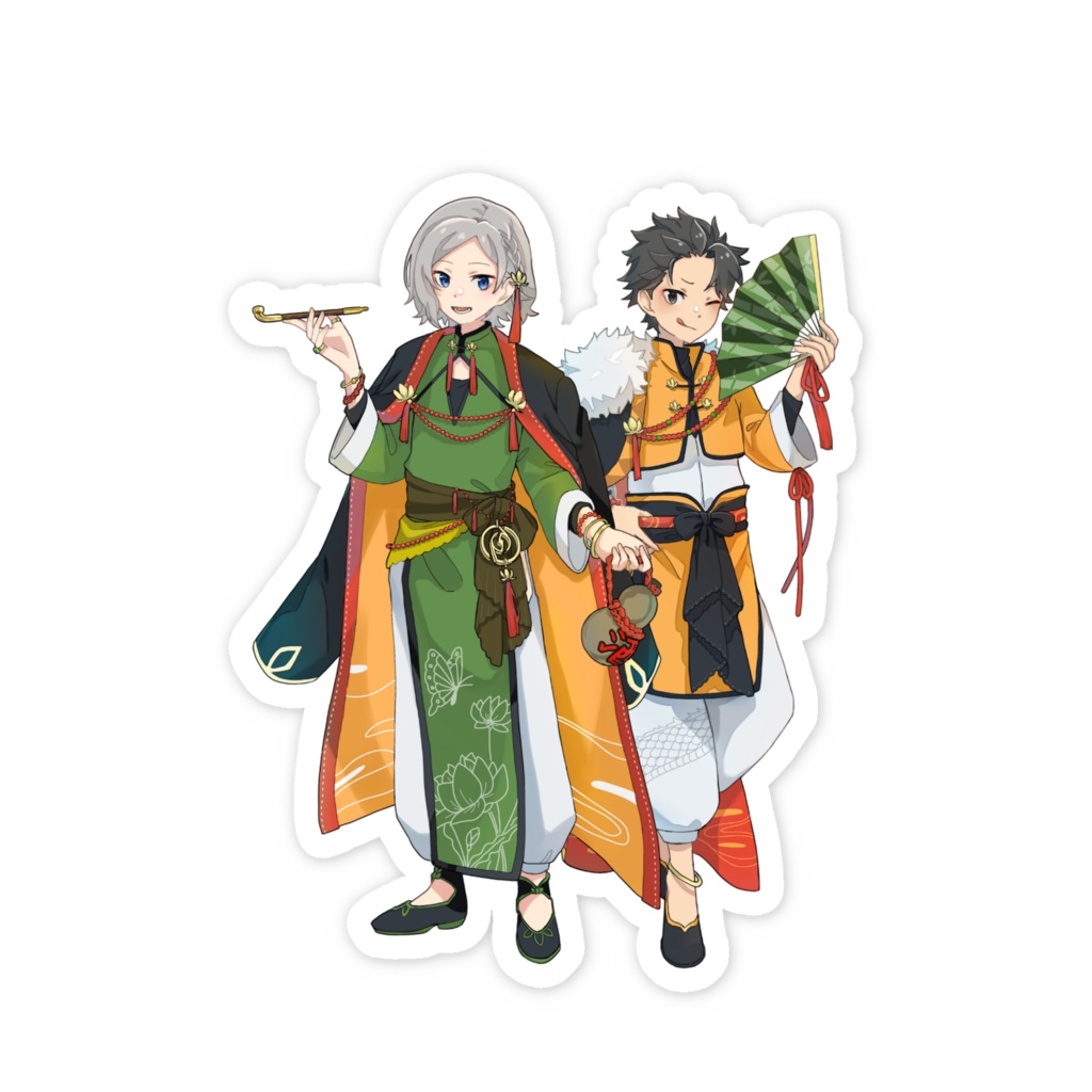 スバル&オットー/スマホステッカー