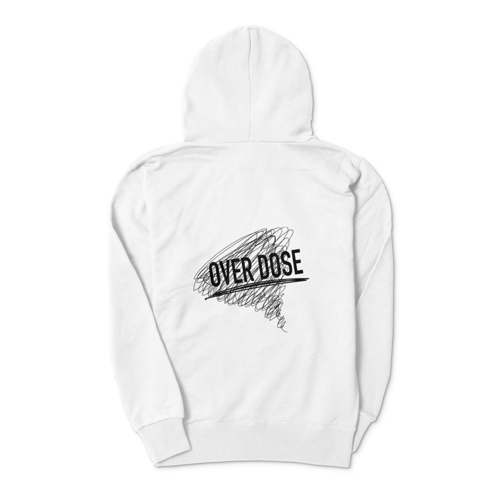 OVERDOSE両面プリントパーカー