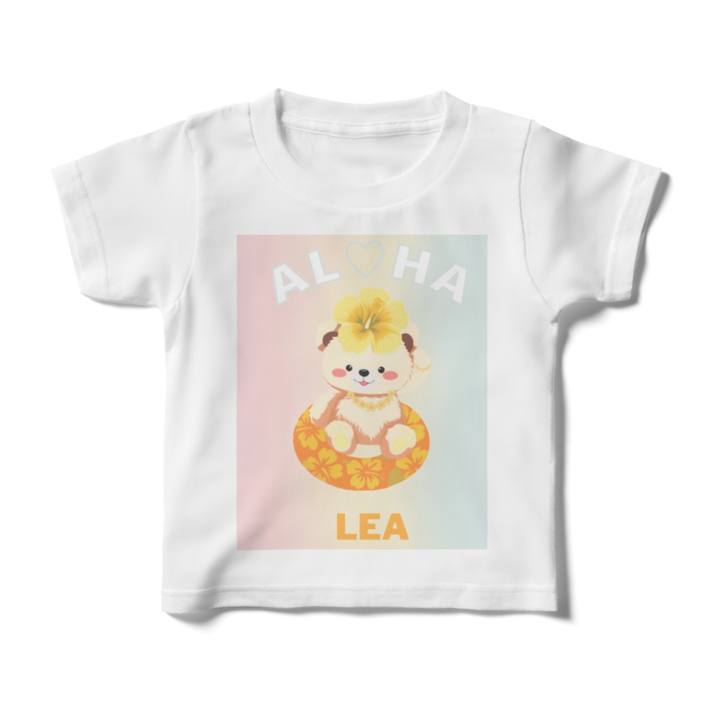 ハイビスカスベアキッズTシャツ