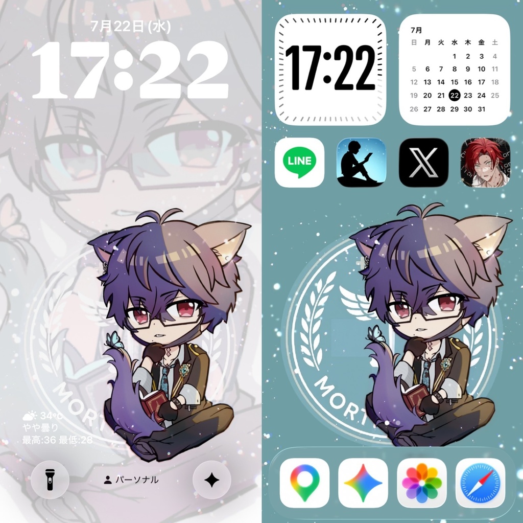 猫耳桐崎次郎/ミニアクリルスタンド(壁紙付き)