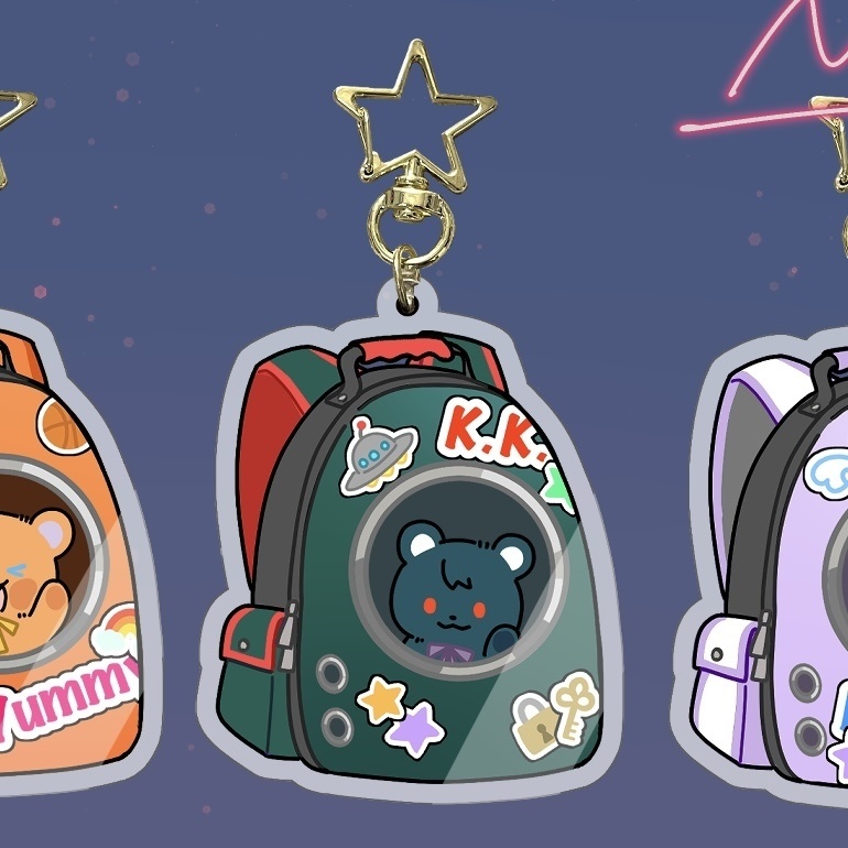 3KUMAおでかけシャカシャカアクキー(K.K.)