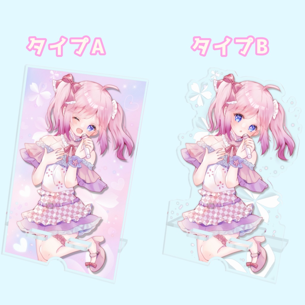 【2周年記念】アクリルスマホスタンド2種類