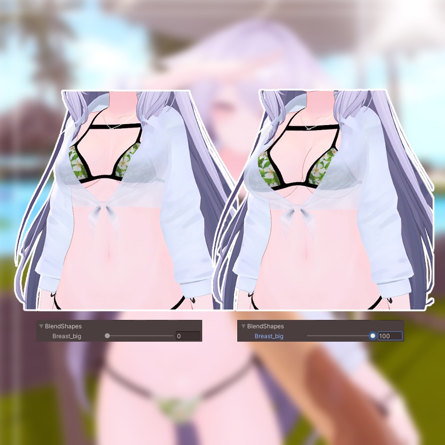 【PB対応】ハワイアン ビキニ ( 桔梗用 )