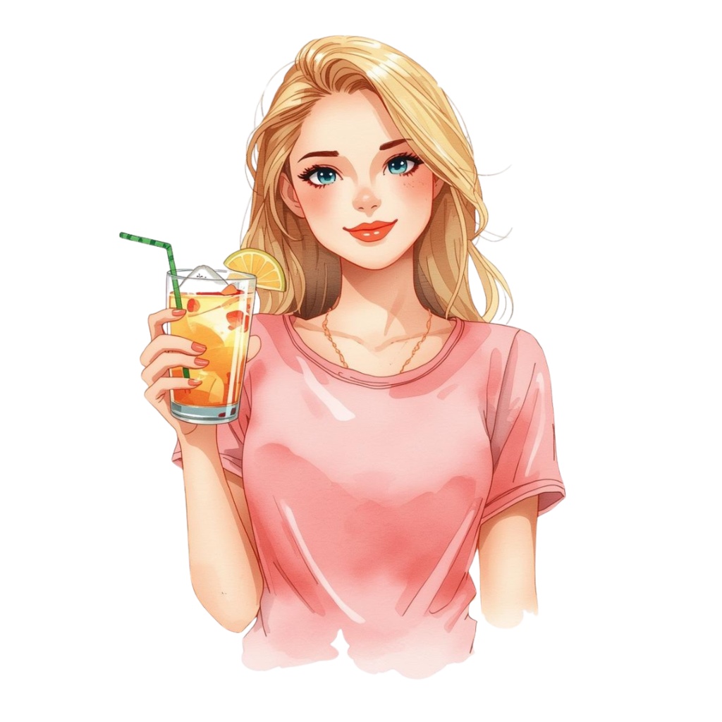 アンティークピンクが可愛い*旅行シリーズ水彩クリップアート(全12点セット/PNG透過)