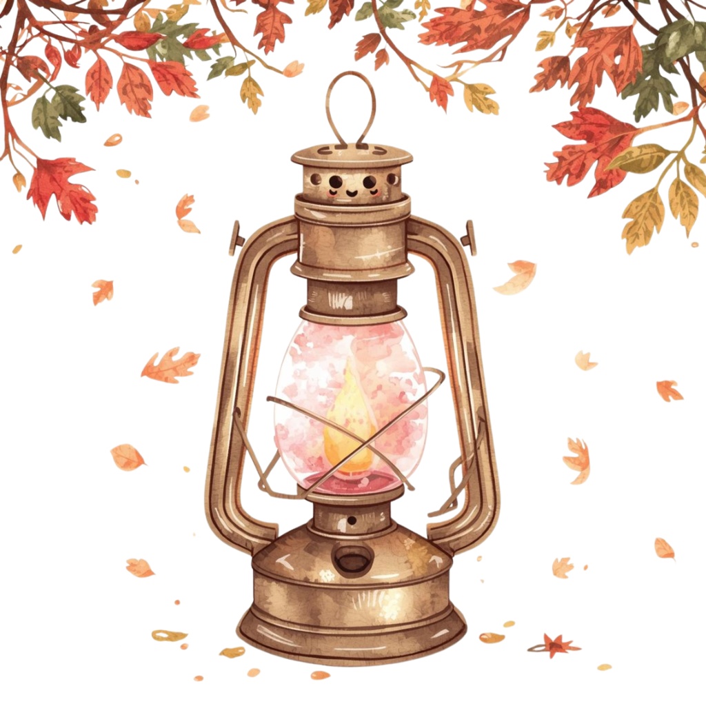 水彩画風アンティーク可愛い秋シリーズ クリップアート12点セット(PNG背景透過