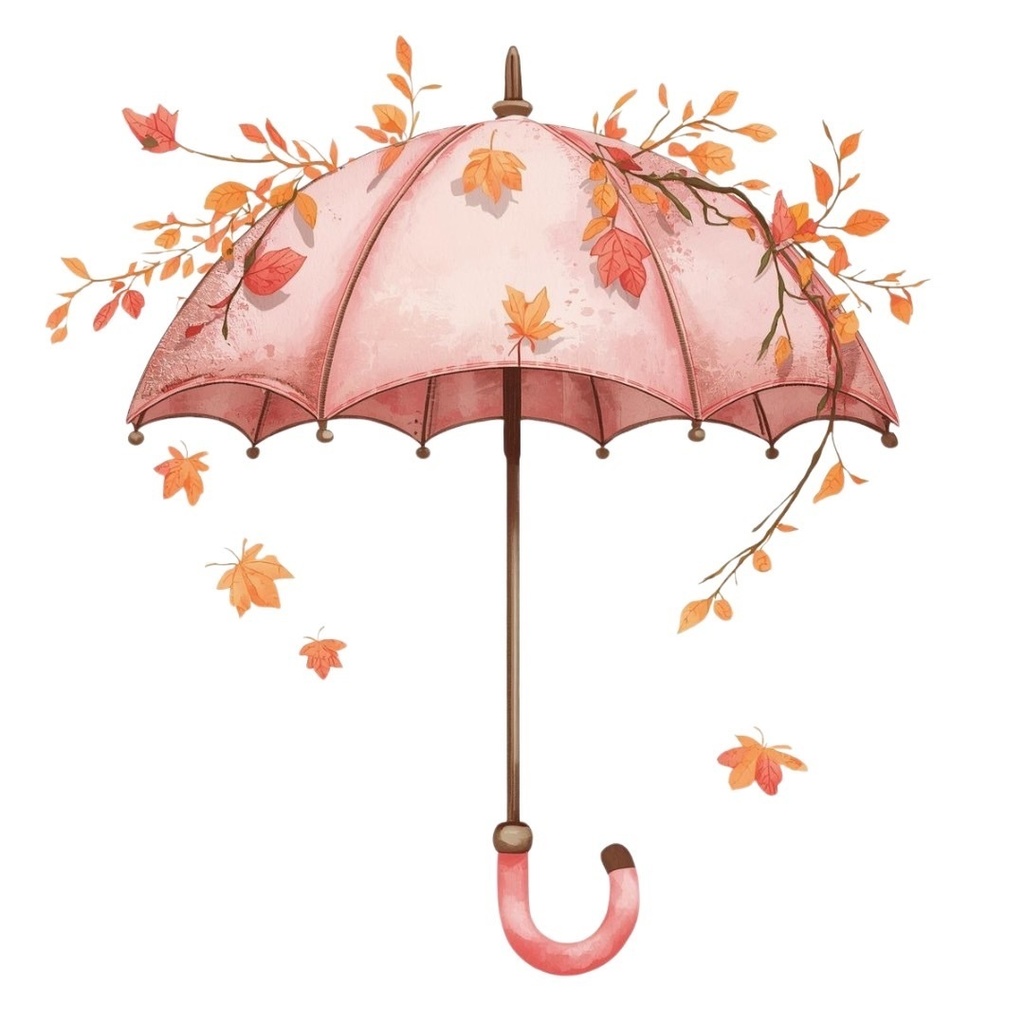 水彩画風*アンティーク可愛い秋シリーズ クリップアート12点セット(PNG背景透過)