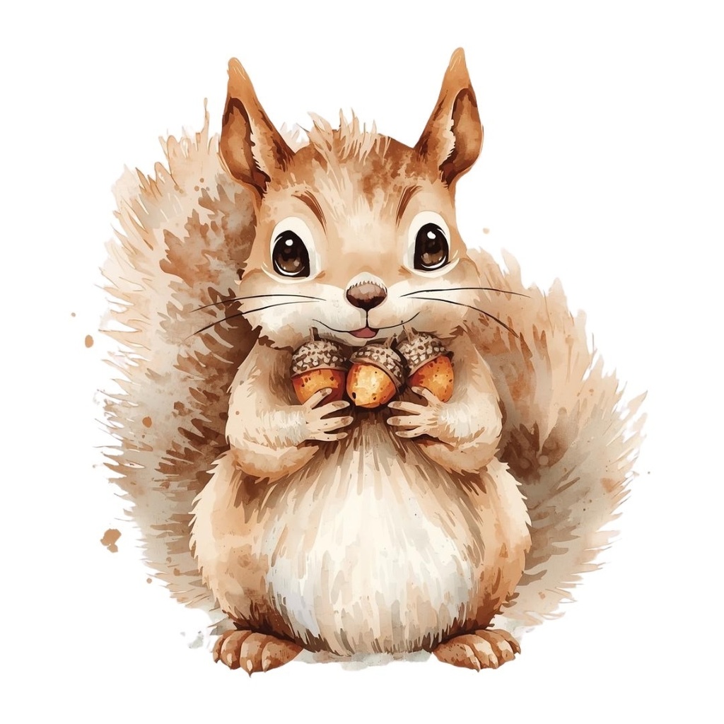 水彩画風*アンティーク可愛い秋シリーズ クリップアート12点セット(PNG背景透過)