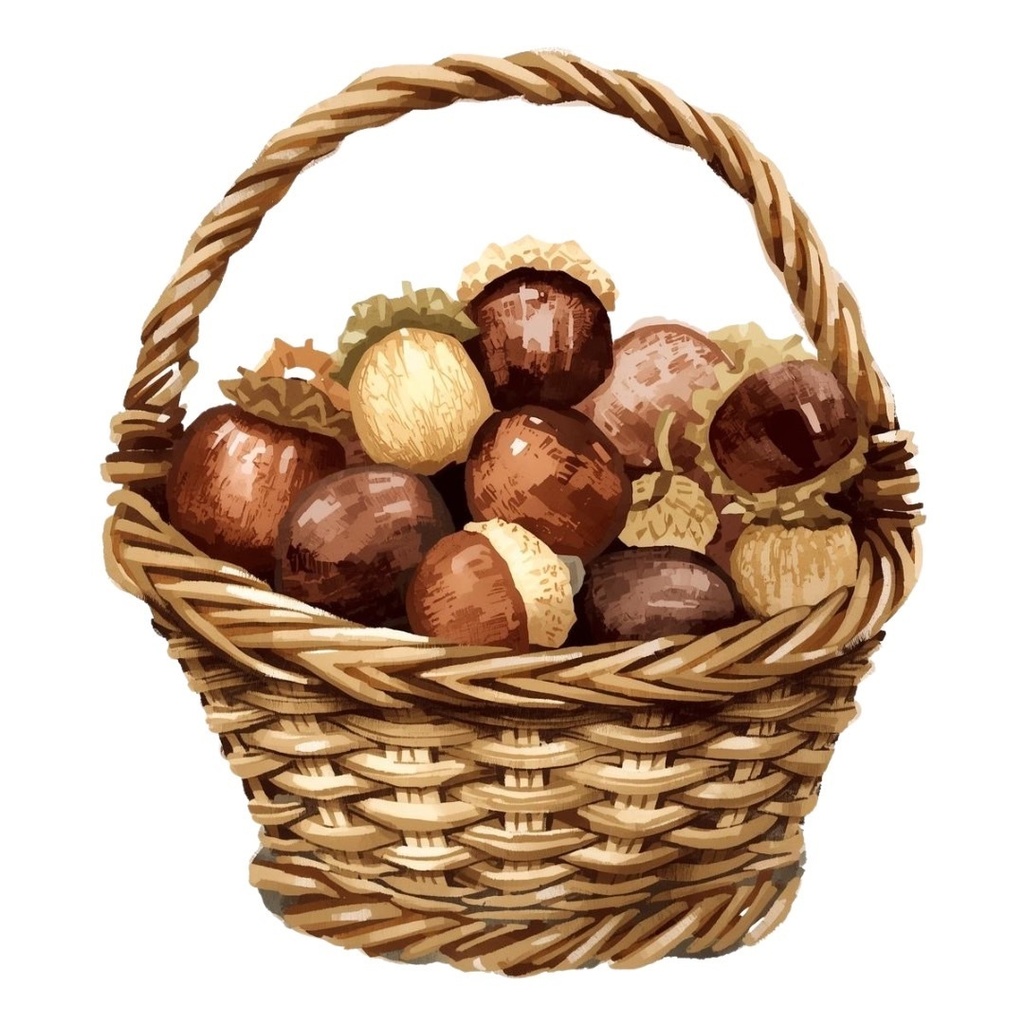 水彩画風*アンティーク可愛い秋シリーズ クリップアート12点セット(PNG背景透過)