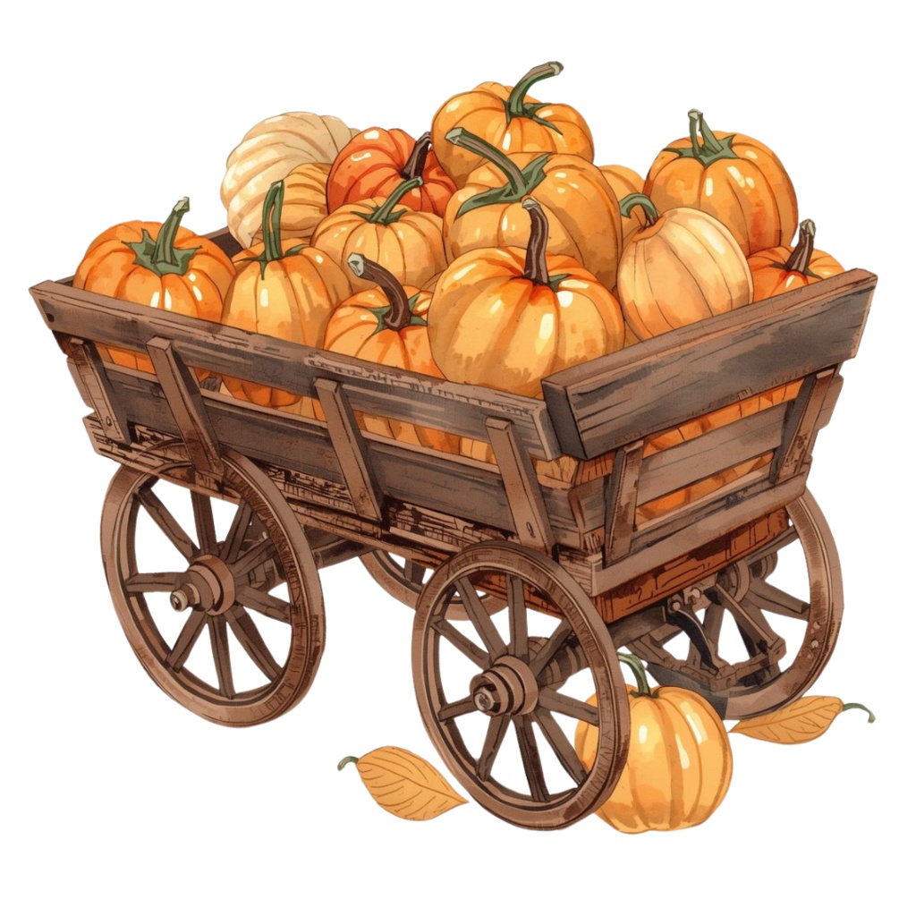 水彩画風*アンティーク可愛いハロウィンクリップアート Part2 20点セット(PNG背景透過)