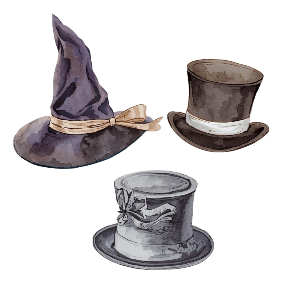 水彩画風*アンティーク可愛いハロウィンクリップアート Part2 20点セット(PNG背景透過)