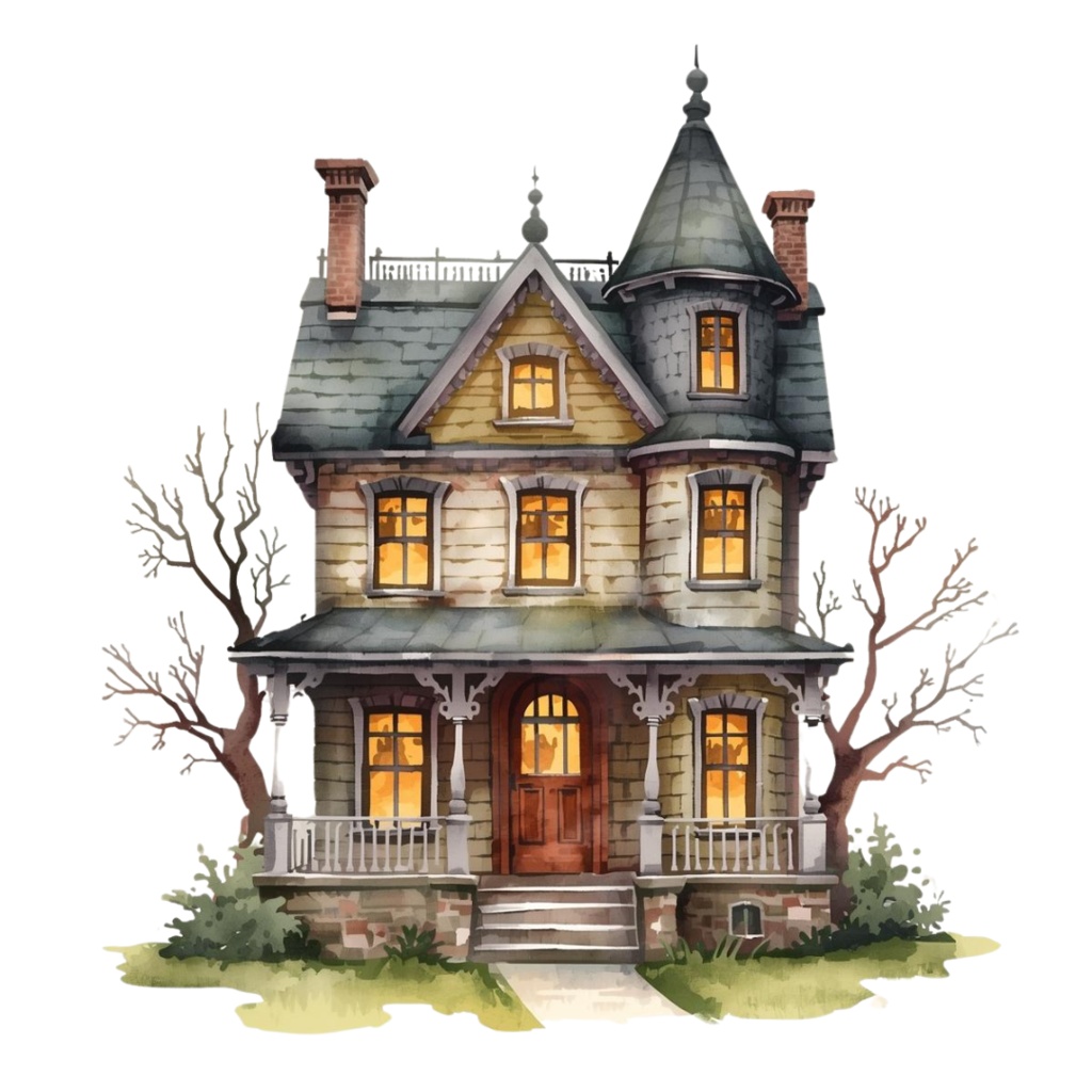 水彩画風*アンティーク可愛いハロウィンクリップアート Part2 20点セット(PNG背景透過)