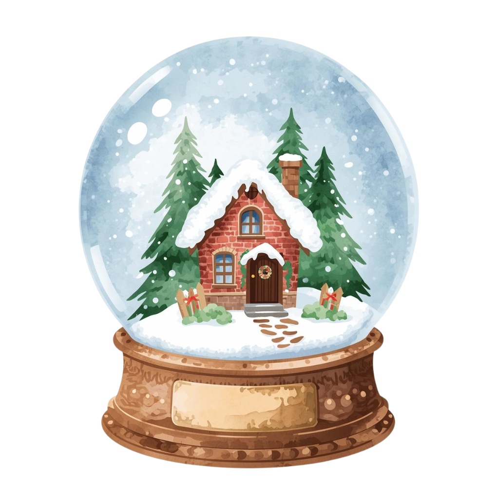 水彩画風*アンティーク可愛いクリスマスクリップアート20点セット(PNG背景透過)