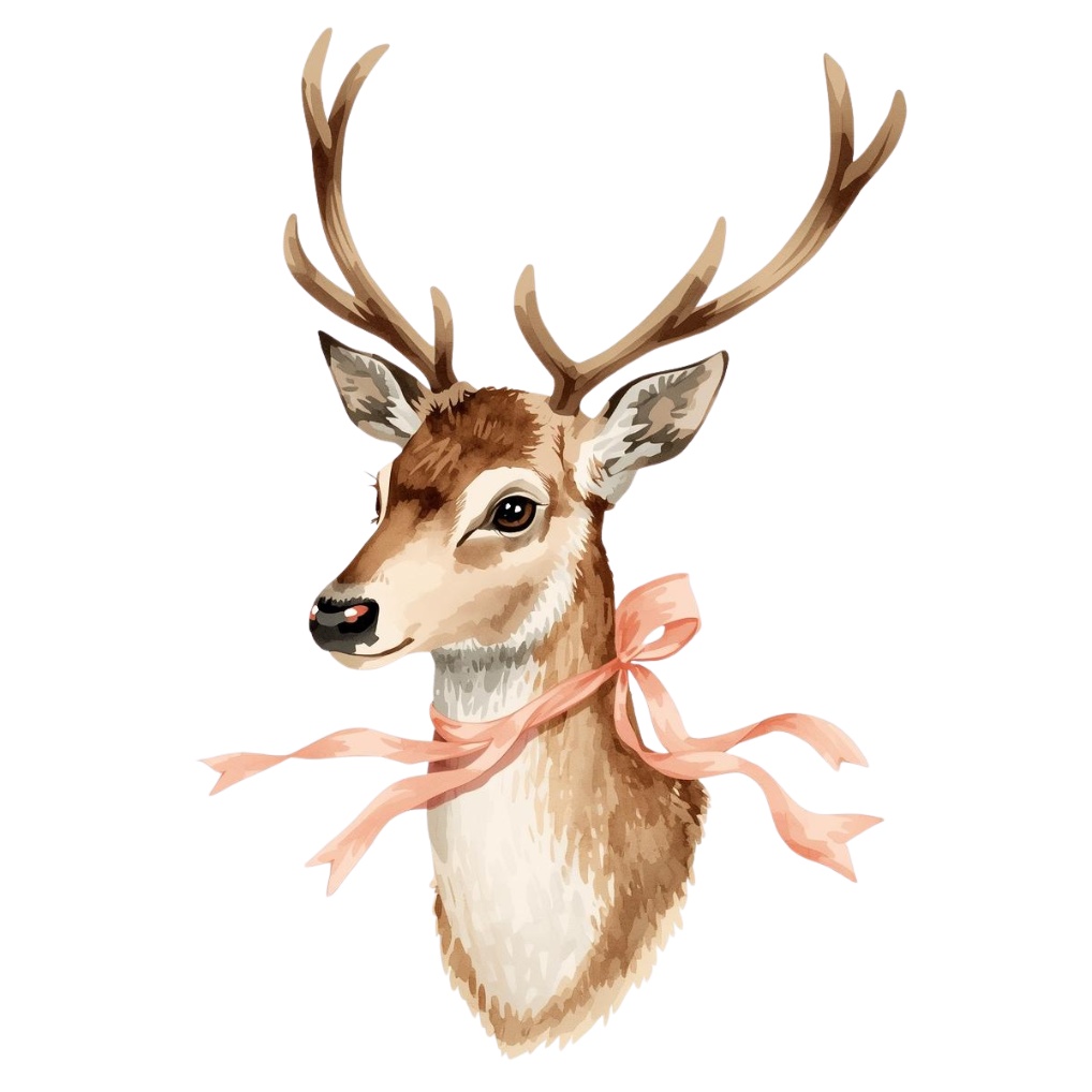 水彩画風*アンティーク可愛いクリスマスクリップアート20点セット(PNG背景透過)