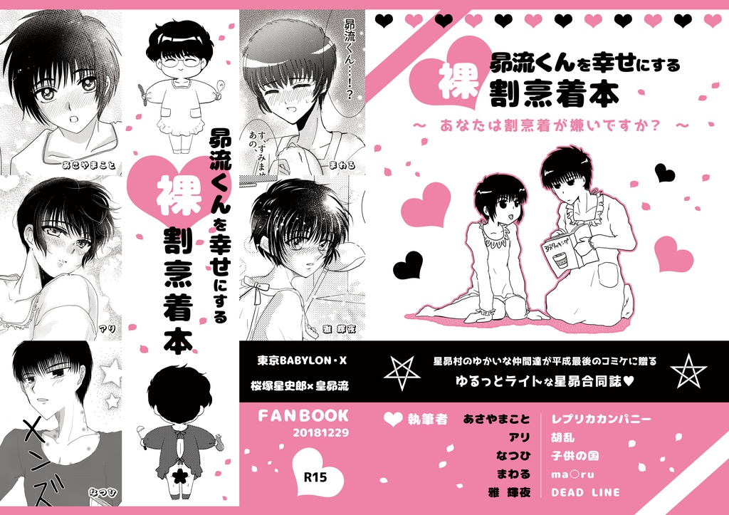 『昴流くんを幸せにする裸割烹着本』(桜塚星史郎×皇昴流)同人誌/漫画(R-15)【合同誌】