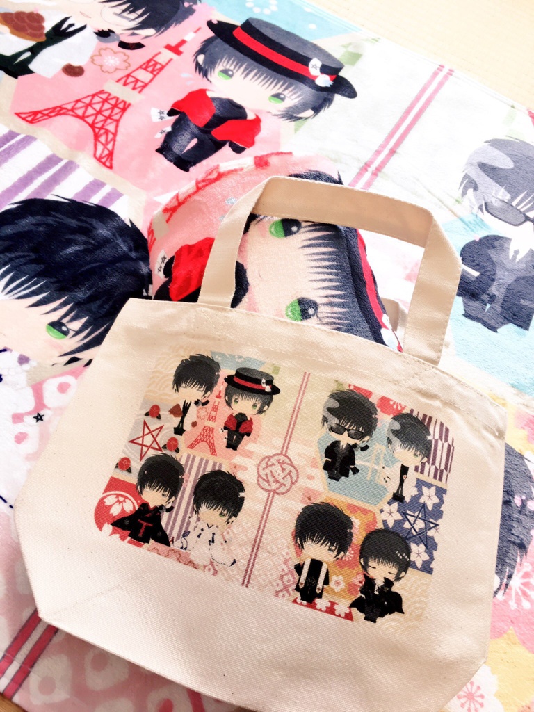 【単品】星昴 和モダンランチトートバッグ(片面印刷)