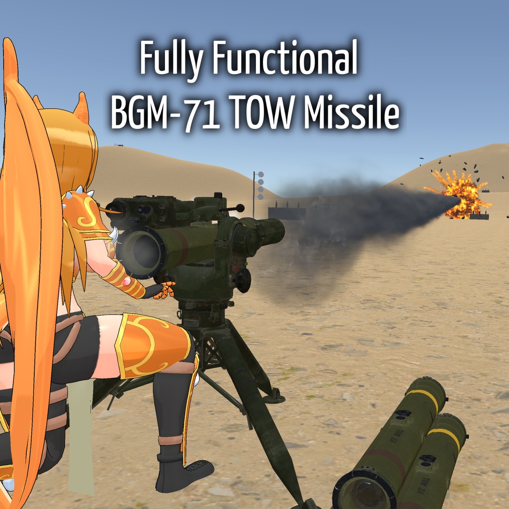 (VRChat Avatars) Fully functional BGM-71 TOW Missile