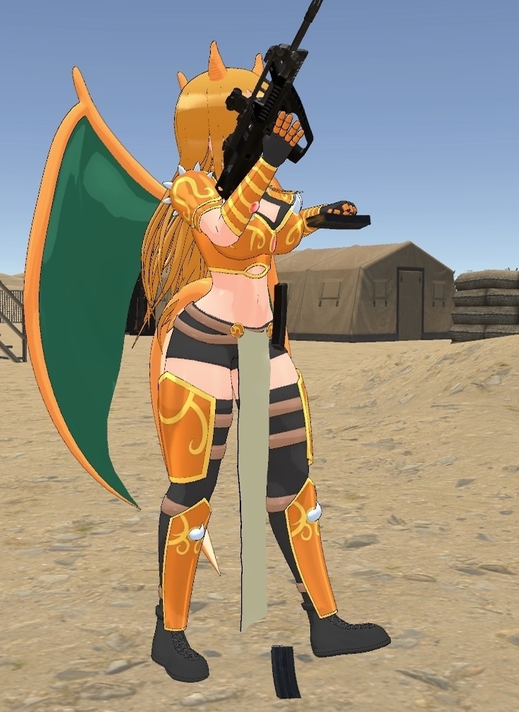 F90 Semi-Auto Rifle | PhysBones / Gesture Controlled