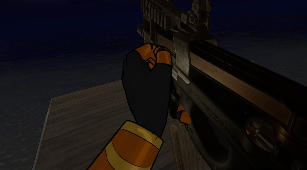 FN P90 PDW | PhysBones / Gestures Controlled