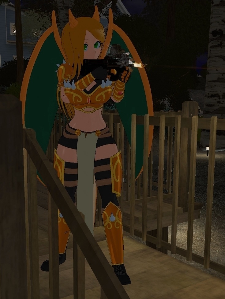 FN P90 PDW | PhysBones / Gestures Controlled