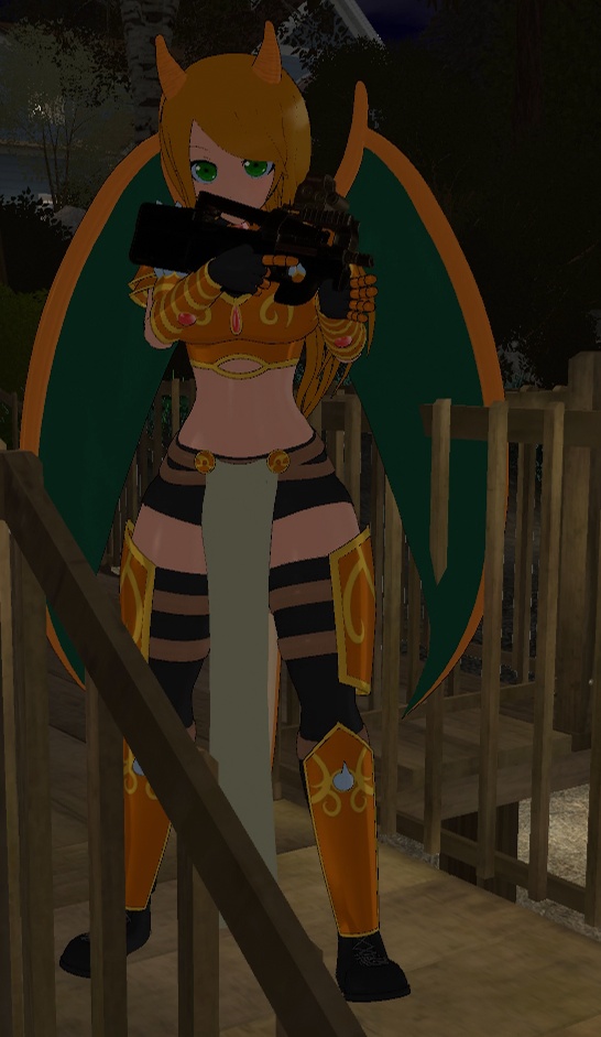 FN P90 PDW | PhysBones / Gestures Controlled