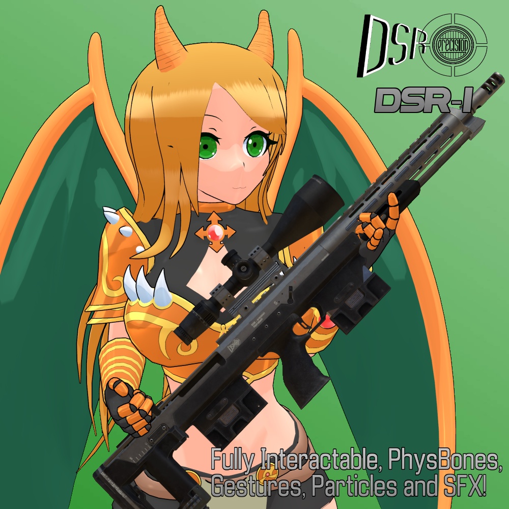 [VRChat Avatars] Fully Functional DSR-1 Sniper Rifle