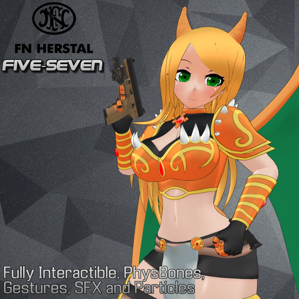 [VRChat Avatars] Fully Functional FN57 Pistol