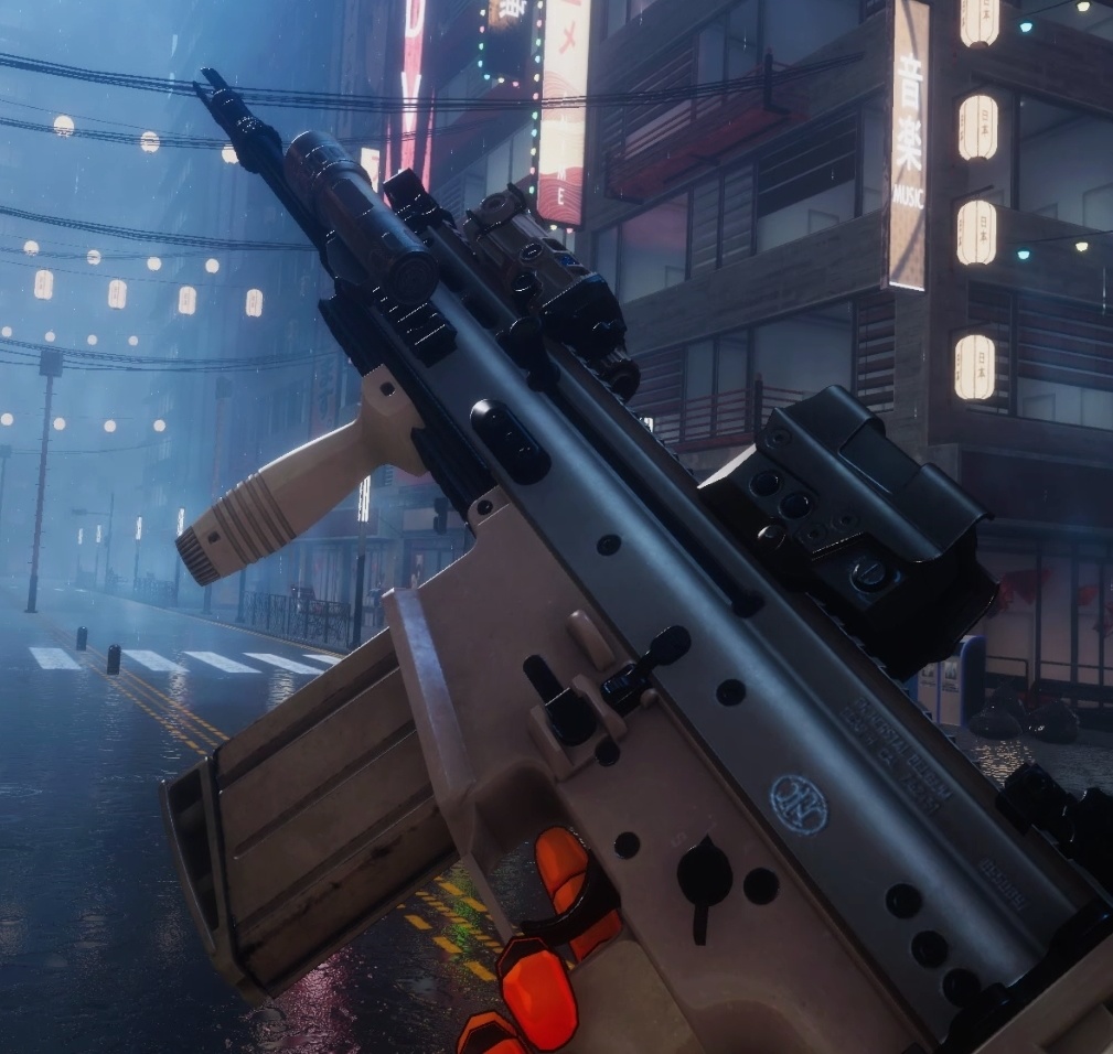 FN SCAR-17 Battle Rifle | PhysBones / Gesture Controlled