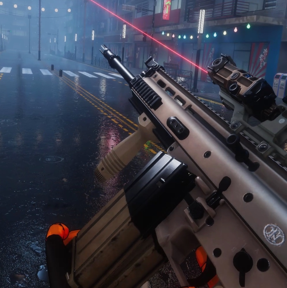 FN SCAR-17 Battle Rifle | PhysBones / Gesture Controlled