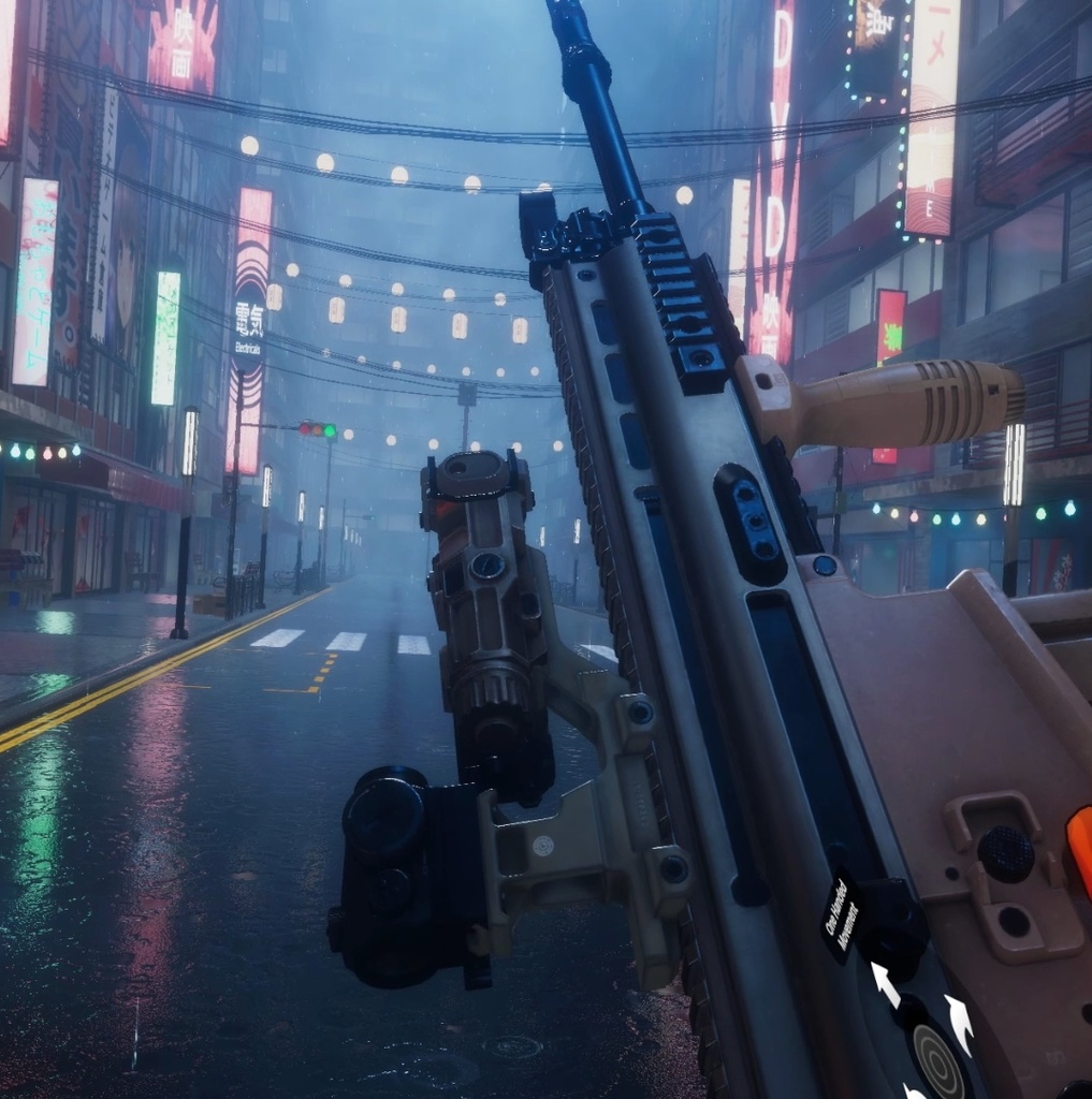 FN SCAR-17 Battle Rifle | PhysBones / Gesture Controlled