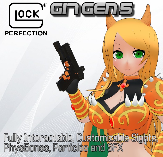 [VRChat Avatars] Fully Functional Glock 17 Gen 5 Pistol