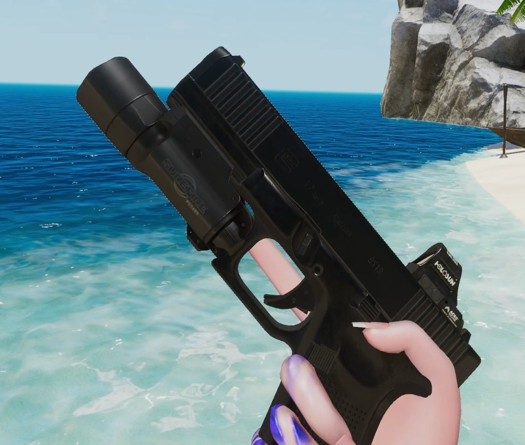 Glock 17 Gen 5 Pistol | PhysBones / Gesture Controlled