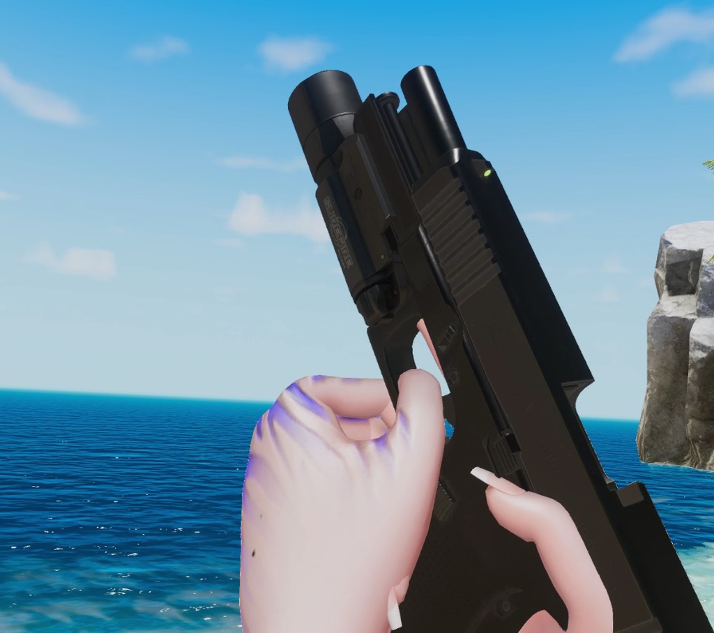 Glock 17 Gen 5 Pistol | PhysBones / Gesture Controlled