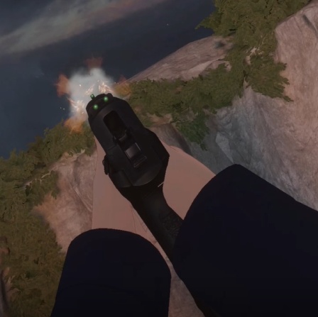 P226 Mk25 Pistol | PhysBones / Gesture controlled