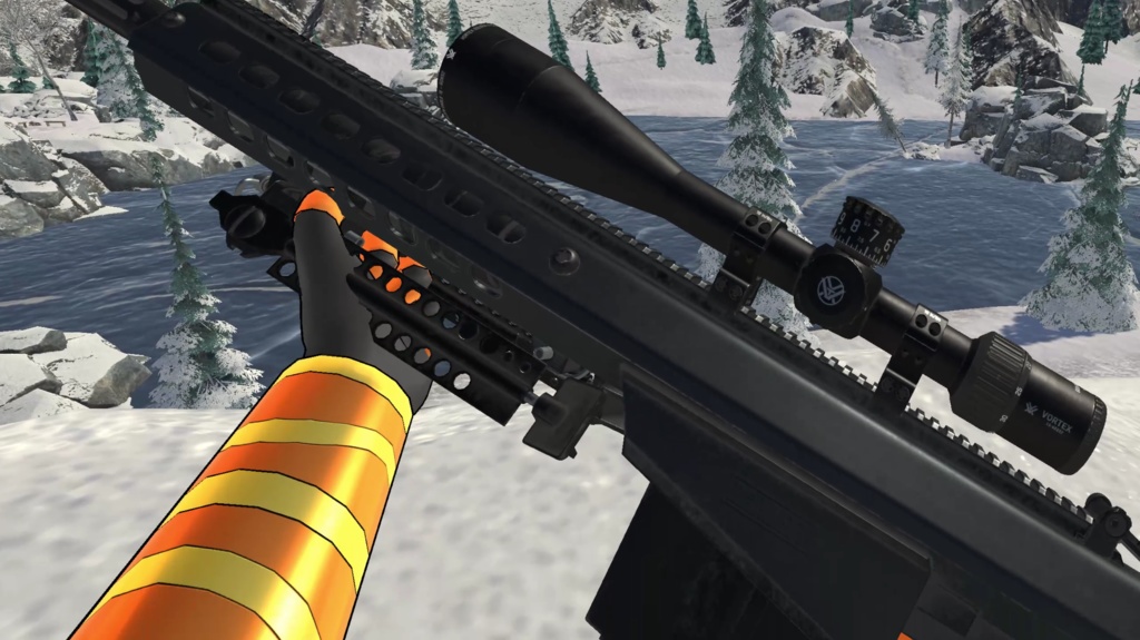 Barrett M107 AMR (Modular Avatar) | PhysBones / Gesture controlled