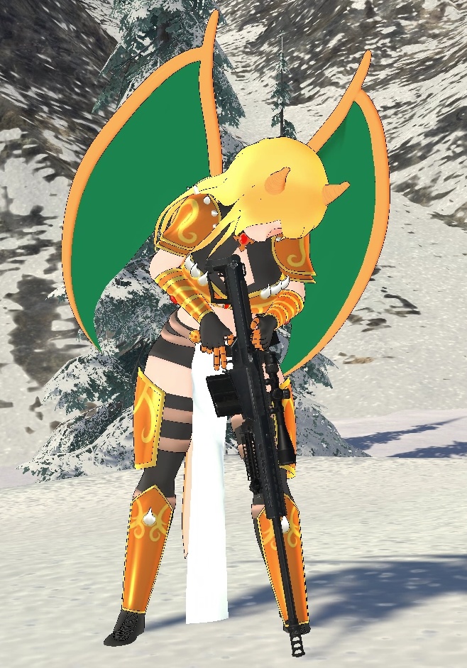 Barrett M107 AMR (Modular Avatar) | PhysBones / Gesture controlled