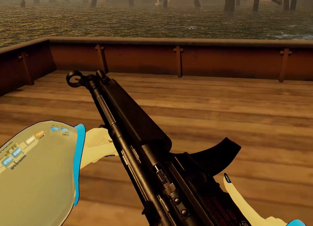 MP5 SMG (Modular Avatar) | Gesture/PhysBone Controlled