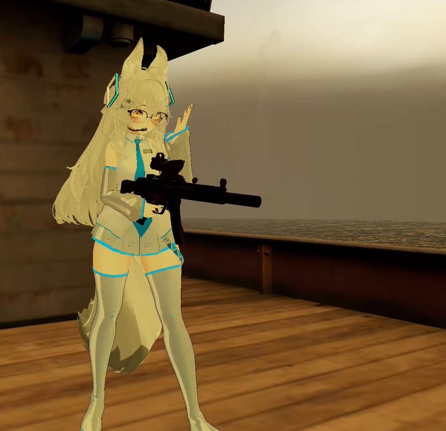 MP5 SMG (Modular Avatar) | Gesture/PhysBone Controlled