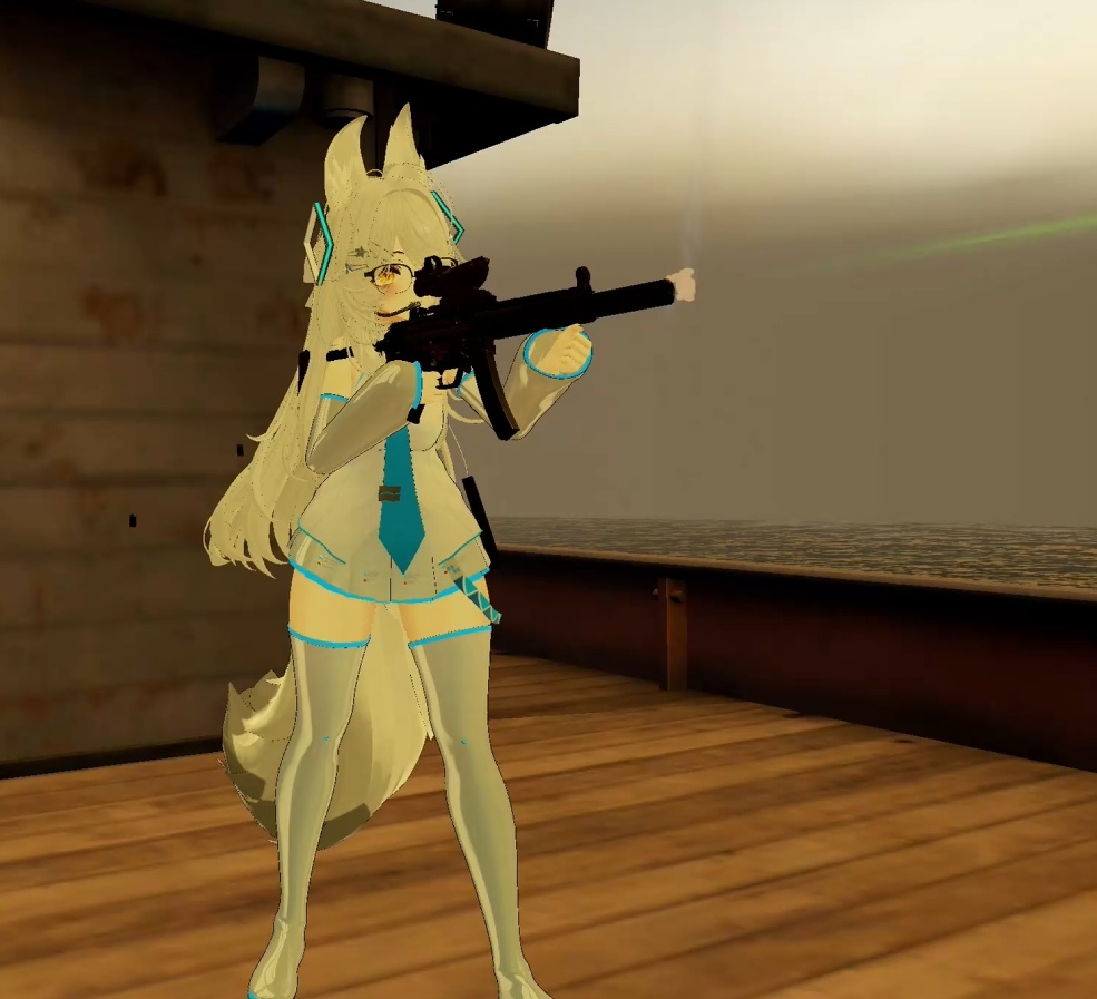 MP5 SMG (Modular Avatar) | Gesture/PhysBone Controlled