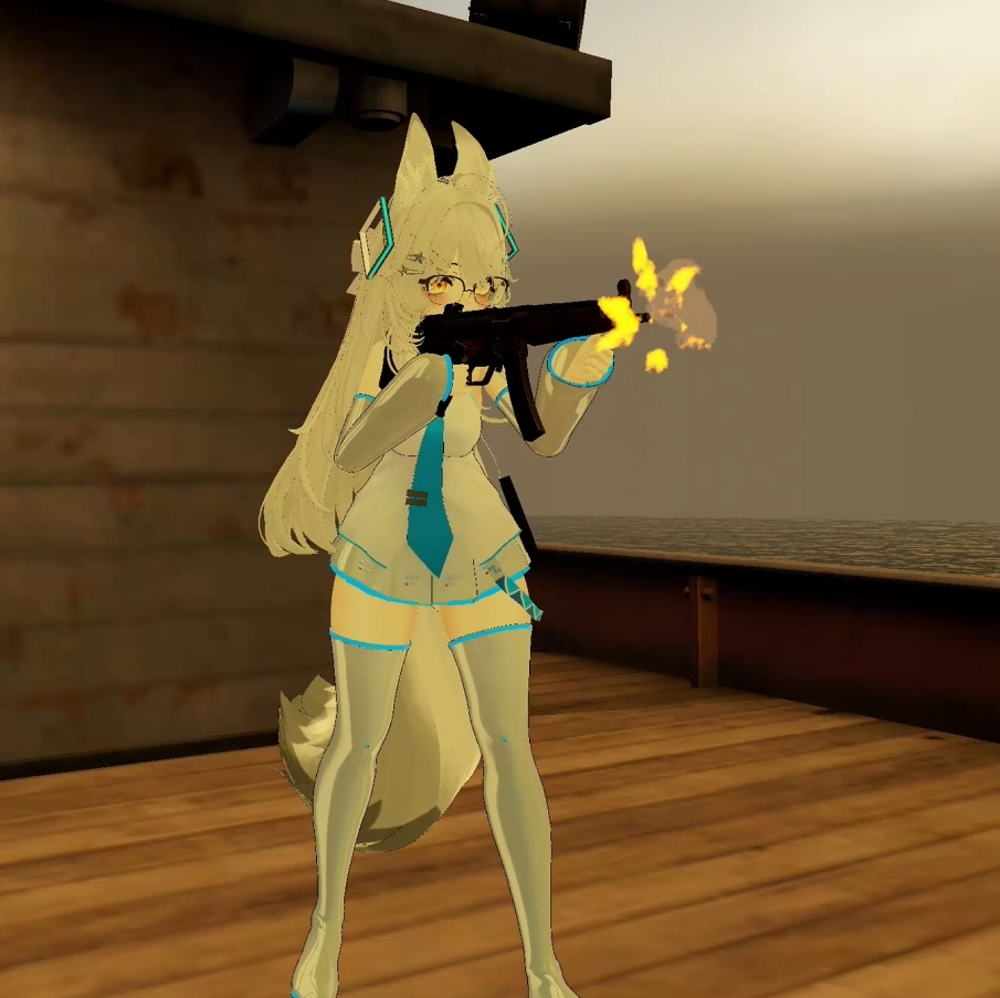 MP5 SMG (Modular Avatar) | Gesture/PhysBone Controlled
