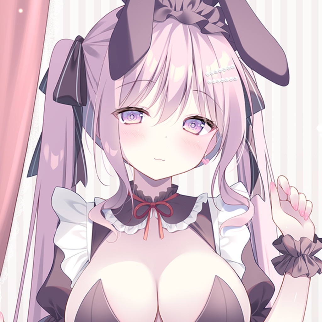 【春グッズ】双子バニーちゃん等身大タペストリー【美桜】健全ver