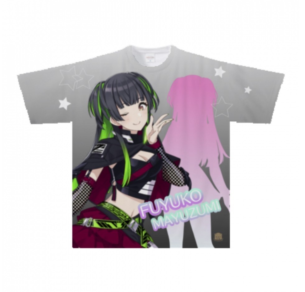 黛冬優子 両面フルグラフィックTシャツ