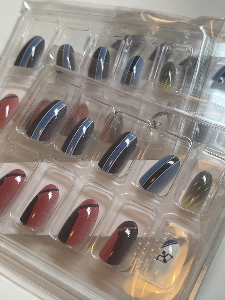 2️⃣🏐4️⃣3️⃣各校風味ネイルチップ