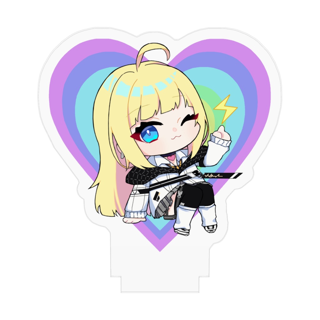 ぱもにゃむ ハート型アクリルスタンド