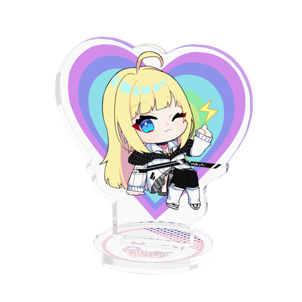 ぱもにゃむ ハート型アクリルスタンド