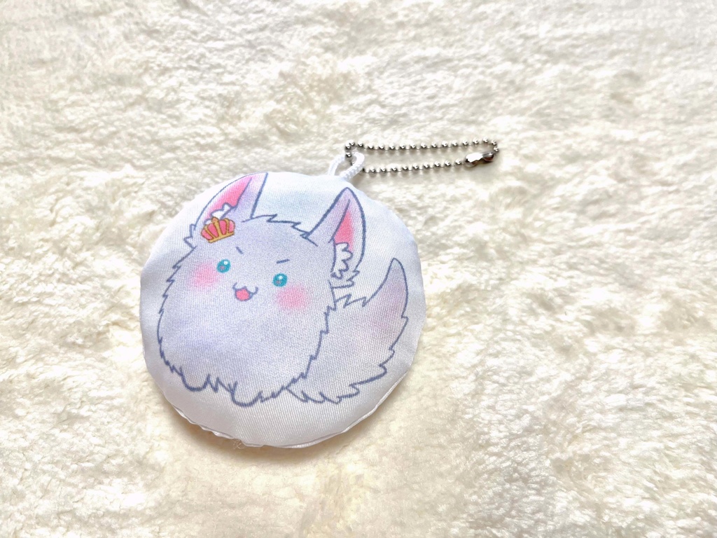 mimi*cofrettもふけもクッションキーホルダー