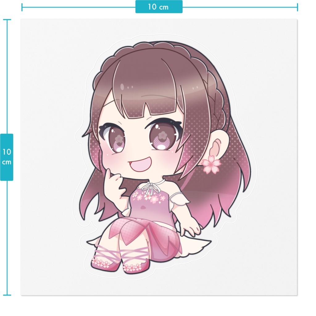 桜えみ 新3Dモデル SD ステッカー