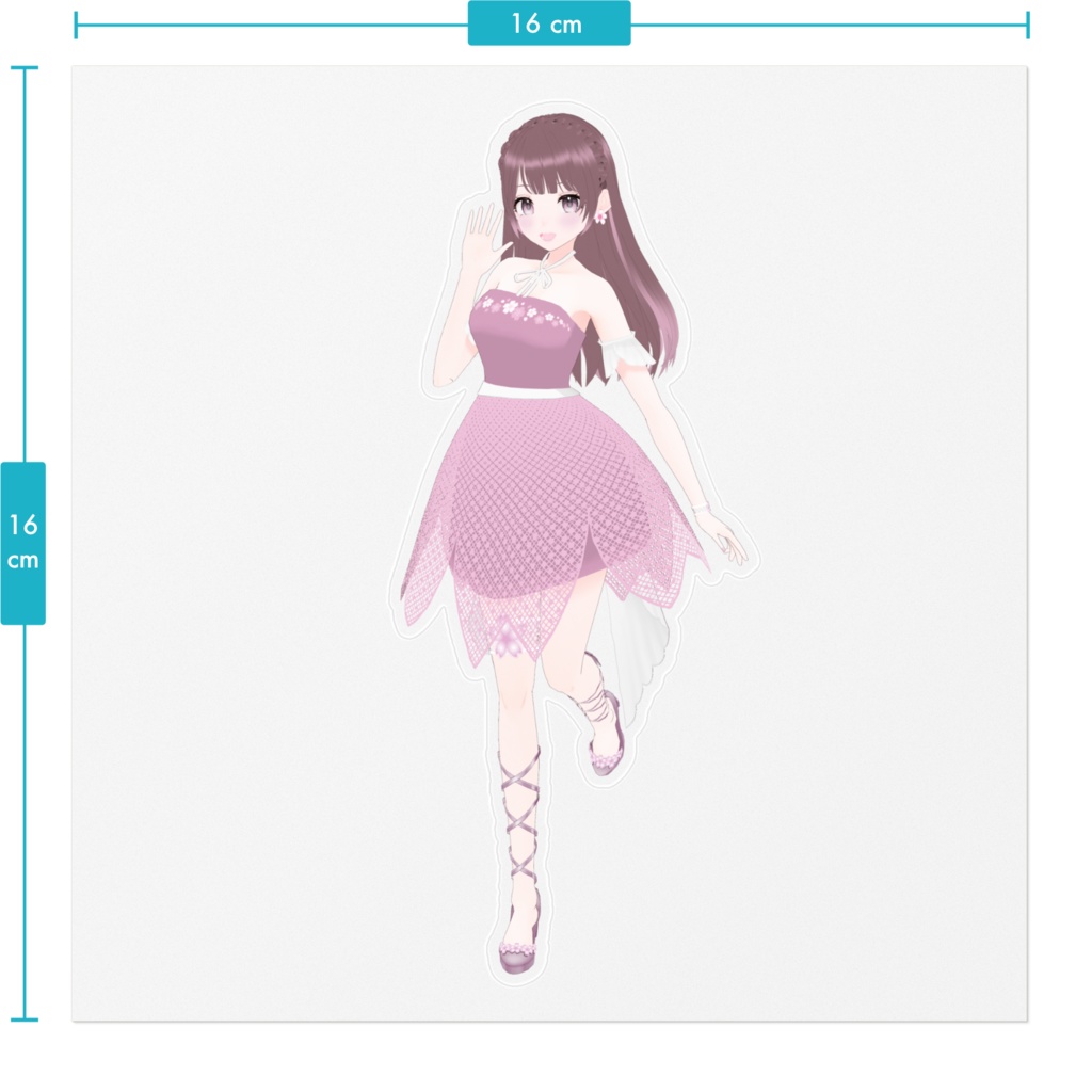 桜えみ 新3Dモデル ステッカー