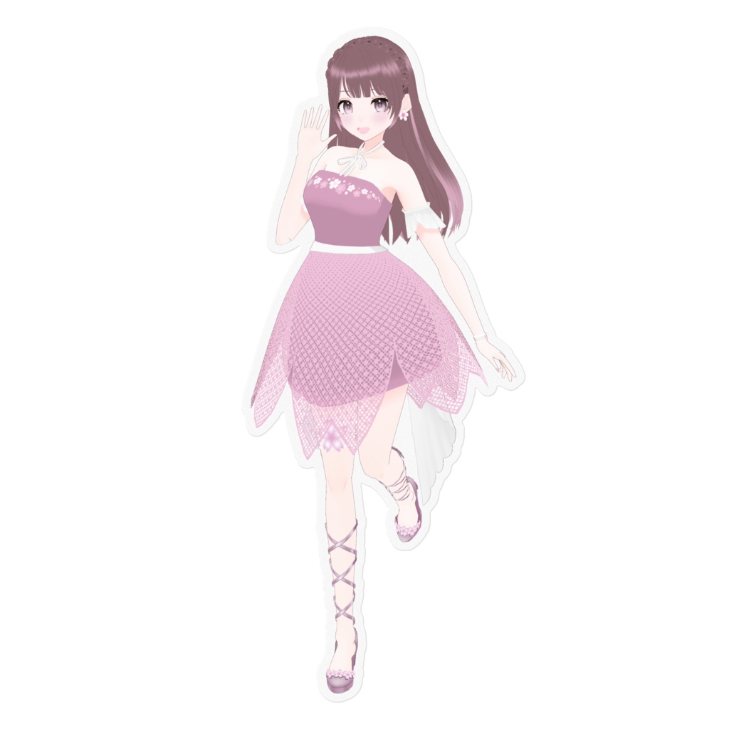桜えみ 新3Dモデル ステッカー