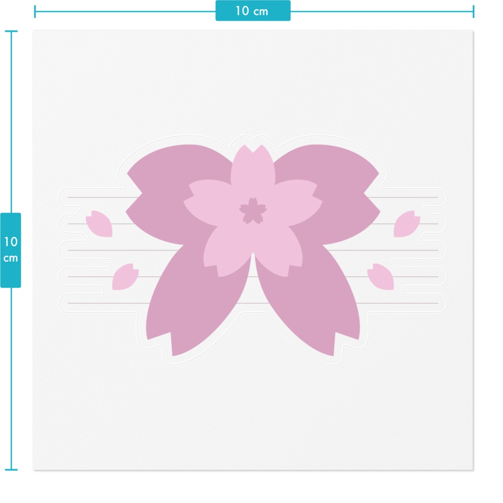 桜えみ 新シンボルマーク ステッカー 01